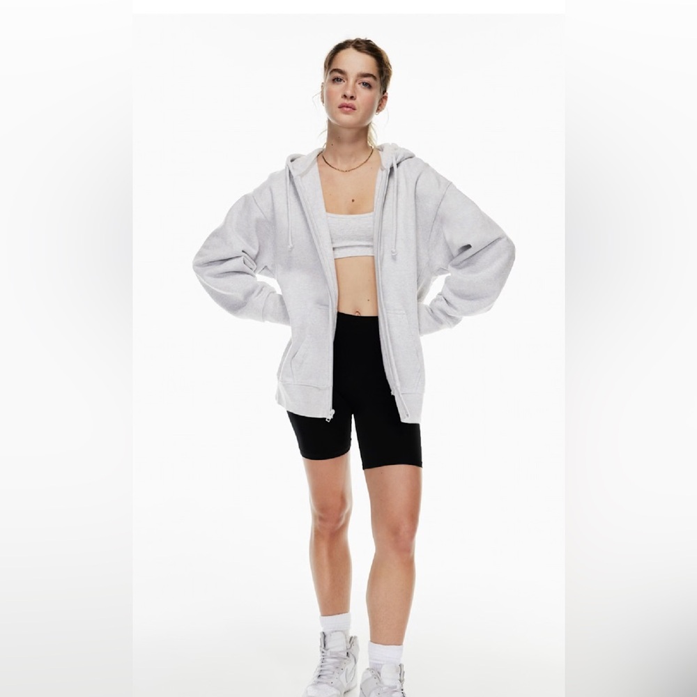 Aritzia TNA Cozy Sweatfleece Full zip Faux Fur lined hoody